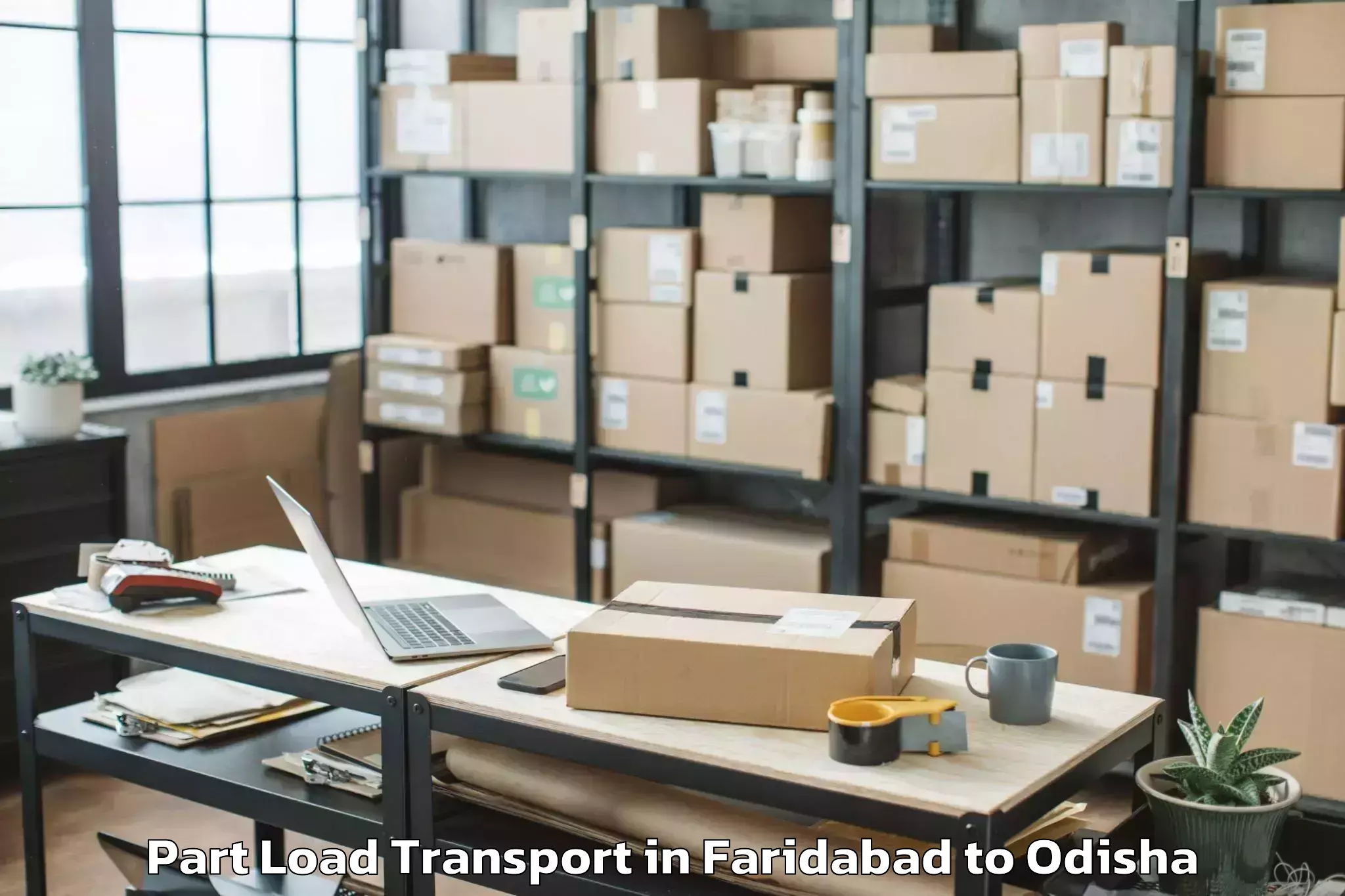 Expert Faridabad to Baliapal Part Load Transport